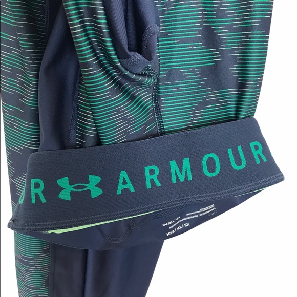 Under Armour HeatGear CompressionLeggings XS BL/GR - Picture 6 of 7